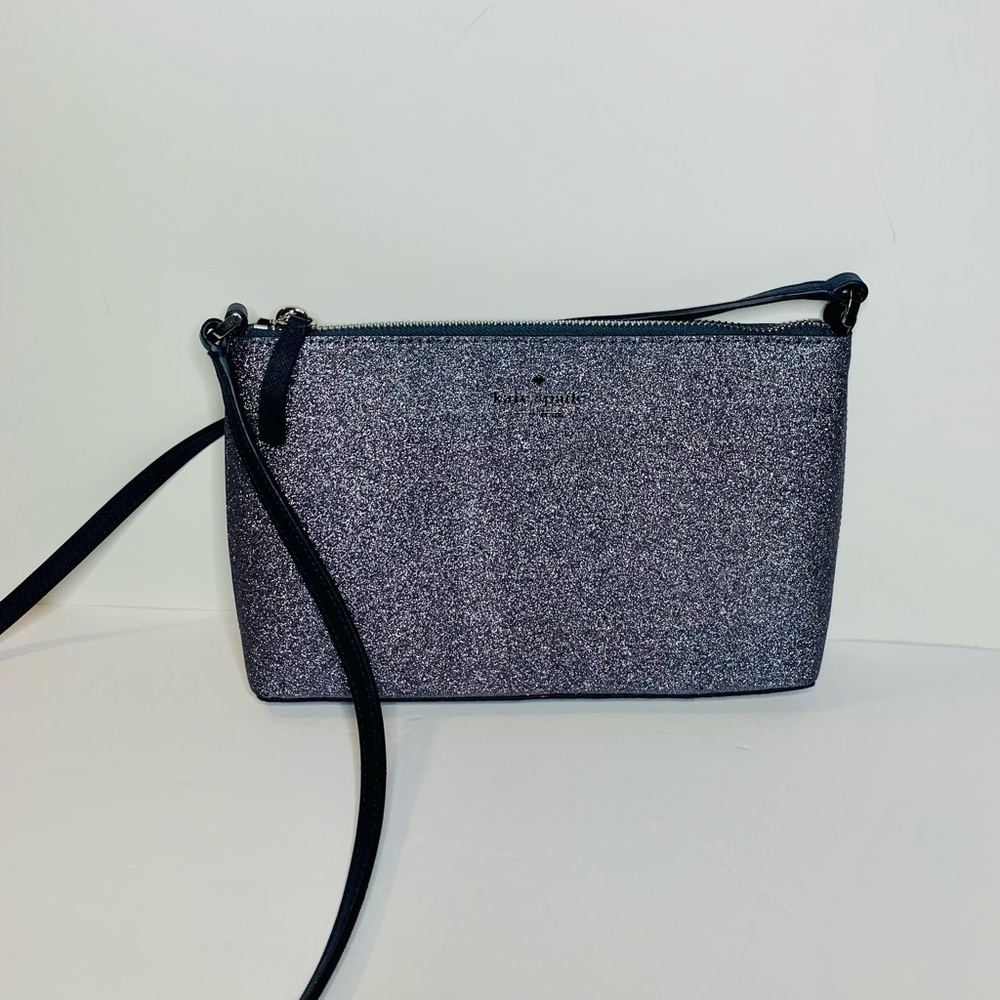 Kate Spade Lola Navy Dusk Glitter Crossbody